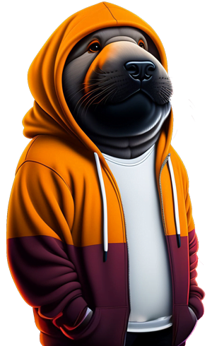 Ricarten - Walrus with hoodie