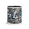 Taza de Jotavela Blanco y Negro frontal