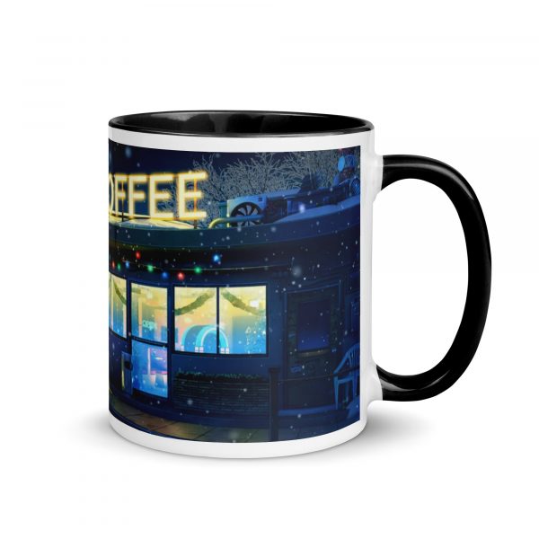 Taza Coffee Shop negra derecha