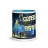Taza Coffee Shop azul frontal