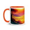 Taza FreeTuneFlow naranja izquierda