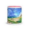 Taza Anime Landscape rosa frontal