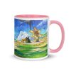 Taza Anime Landscape rosa derecha