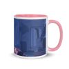 Taza un largo día rosa derecha