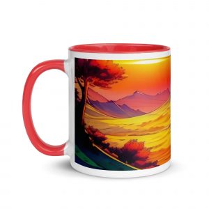 Taza FreeTuneFlow roja izquierda