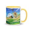 Taza Anime Landscape amarilla derecha