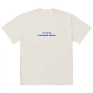 Camiseta oversize con efecto desgastado